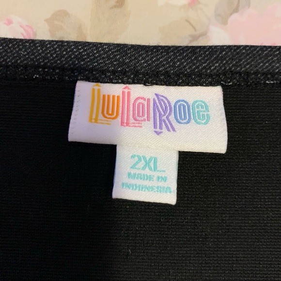 LuLaRoe Nicole Dress in Dark Gray Size 2X - Picture 2 of 3